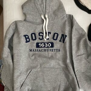 Boston grey hoodie